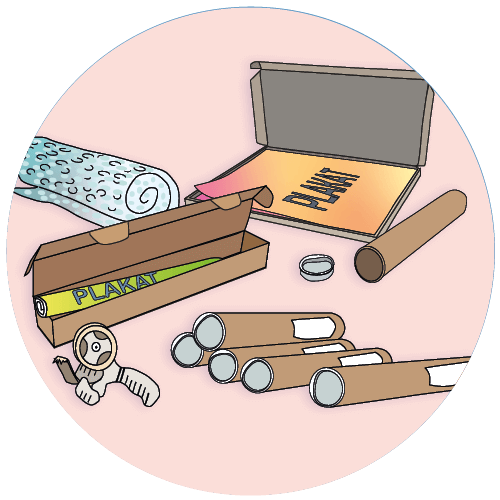 Poster - verpacken